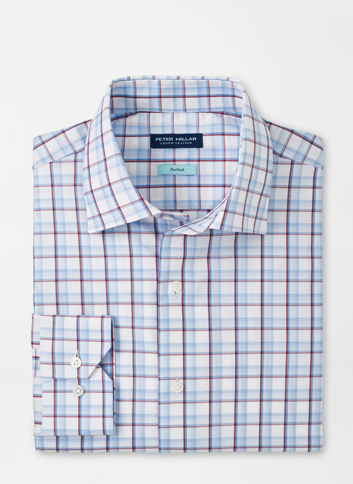 Peter Millar Crown Crafted Chipping Cotton Sport Shirt: White