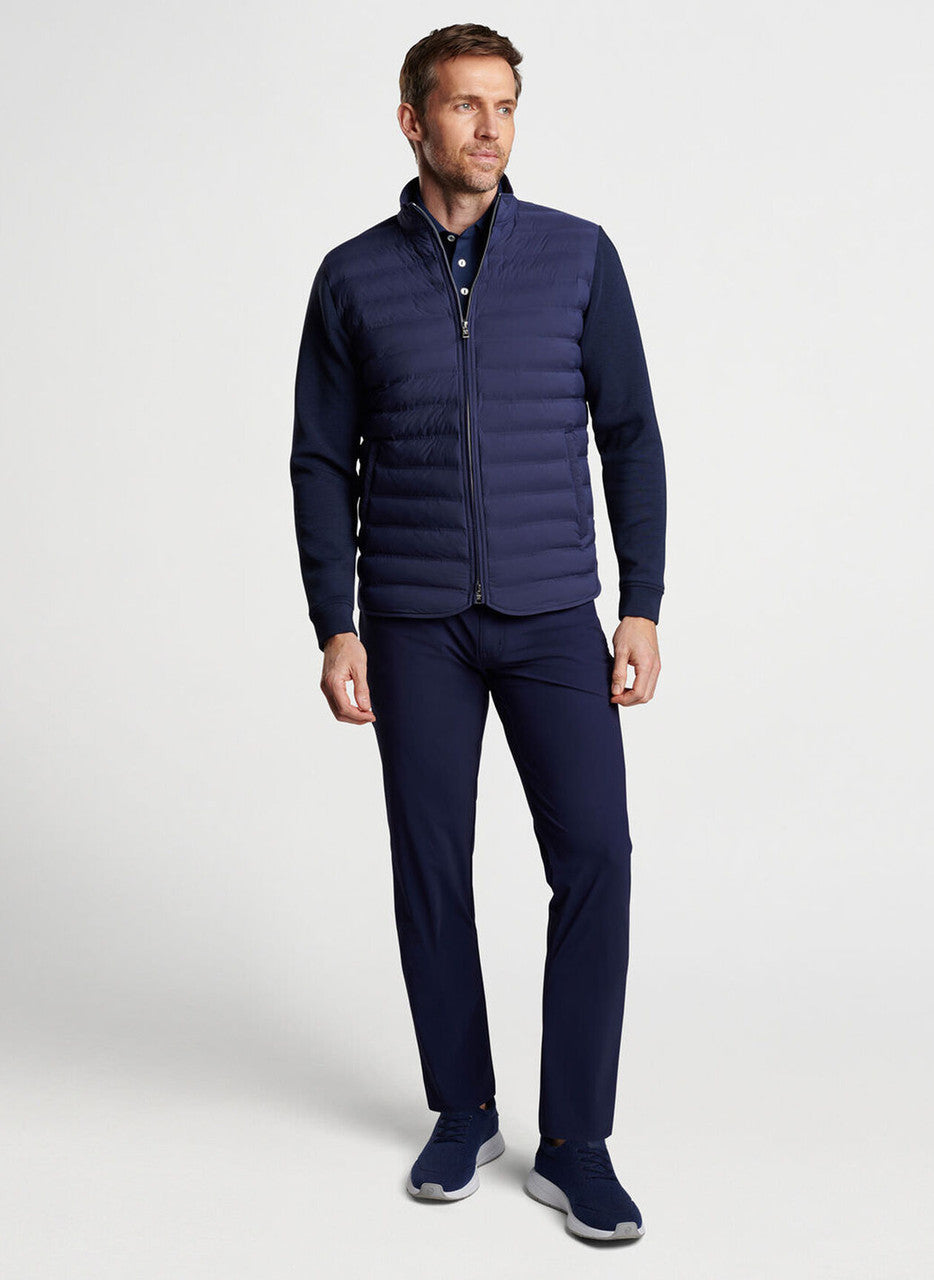 Peter Millar Crown Crafted Winsome Hybrid Cardigan: Navy