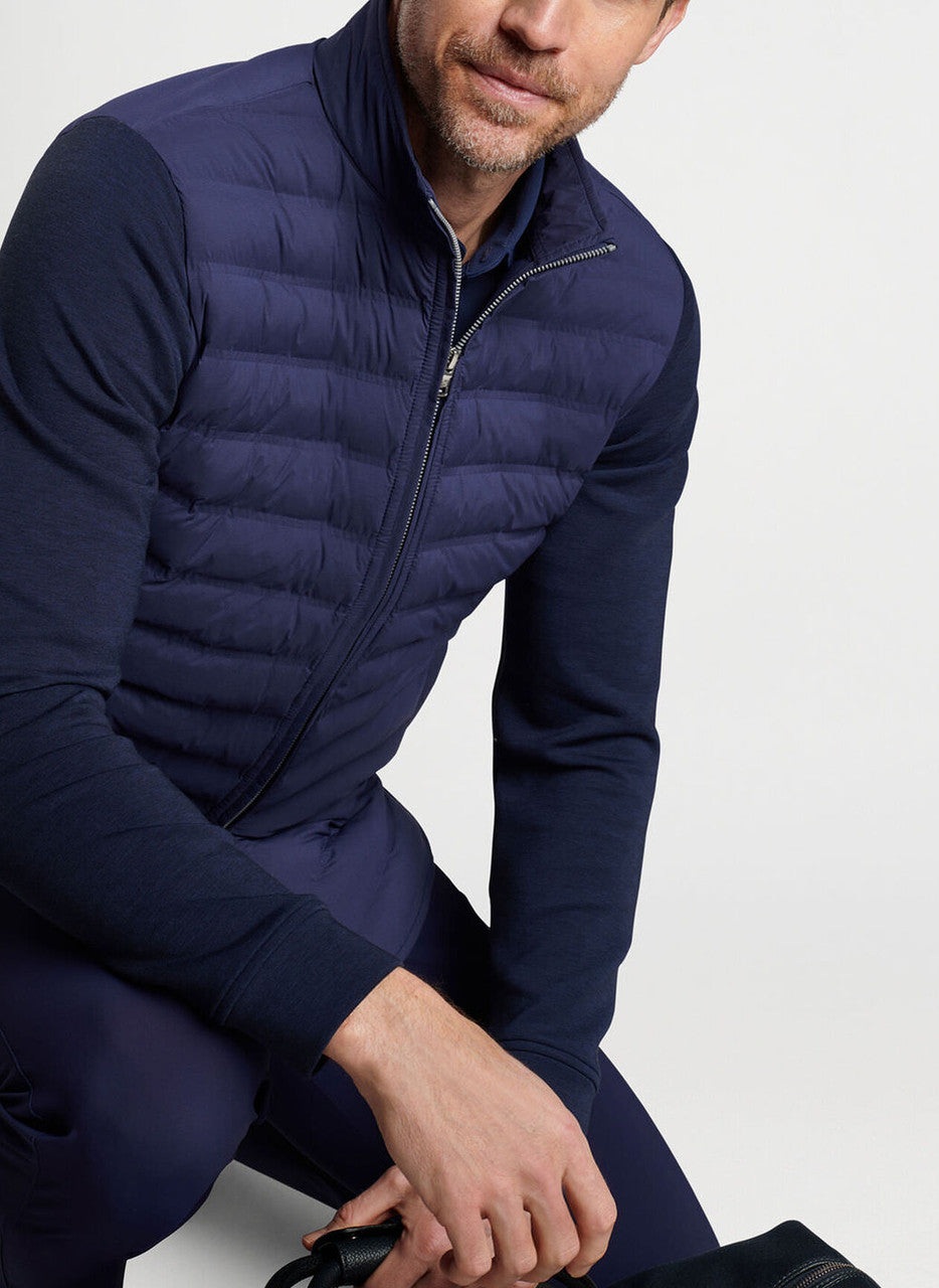 Peter Millar Crown Crafted Winsome Hybrid Cardigan: Navy