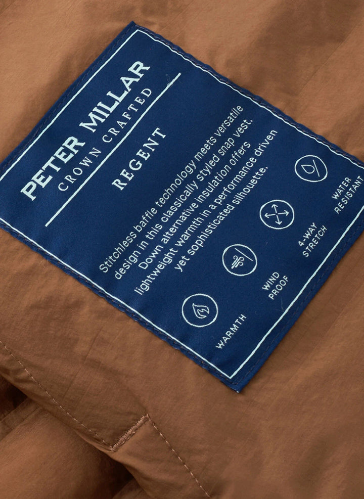 Peter Millar Crown Crafted Regent Vest: Walnut