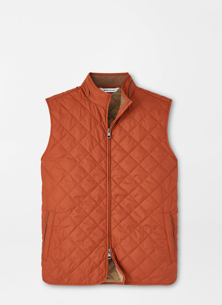 Peter Millar Essex Vest: Burnt Orange