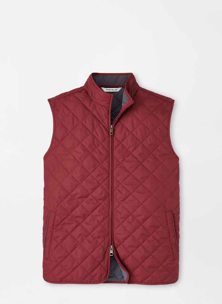 Peter Millar Essex Vest: Celosia Red