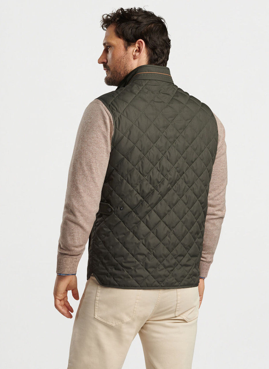 Peter Millar Essex Vest: Dark Olive