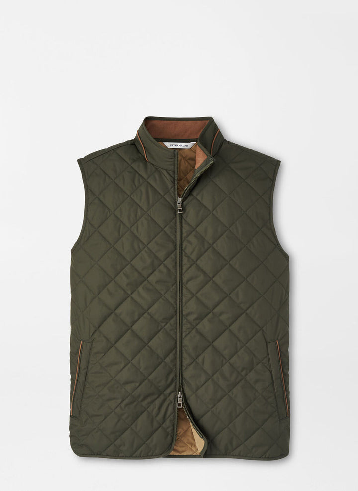 Peter Millar Essex Vest: Dark Olive