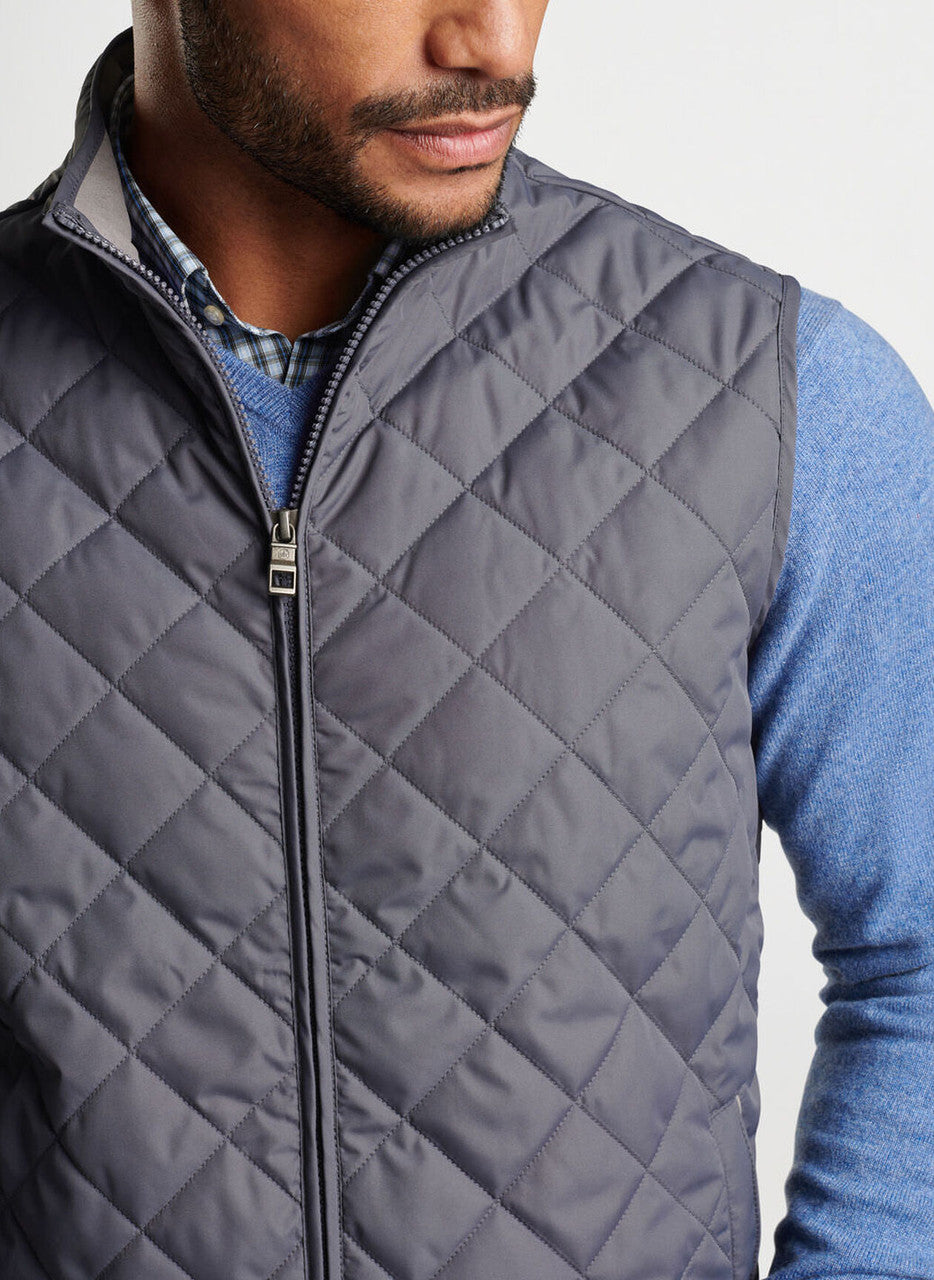 Peter Millar Essex Vest: Iron