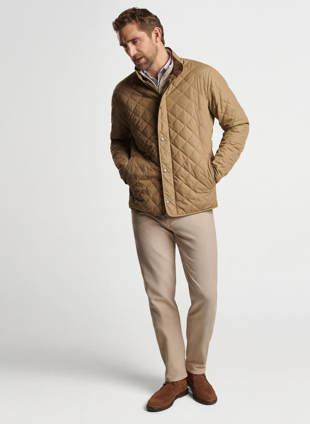 Peter Millar Suffolk Coat: Khaki