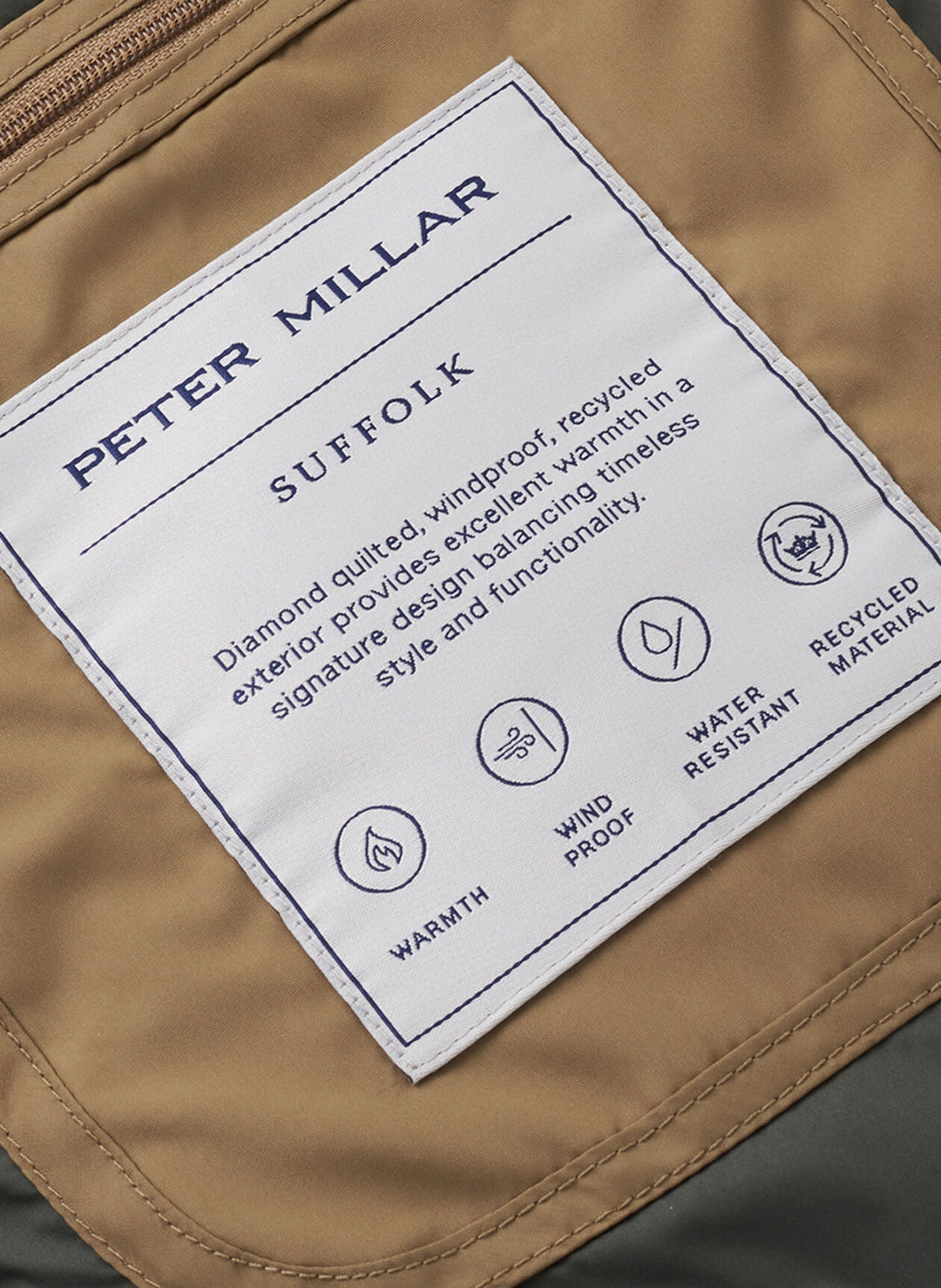 Peter Millar Suffolk Coat: Khaki