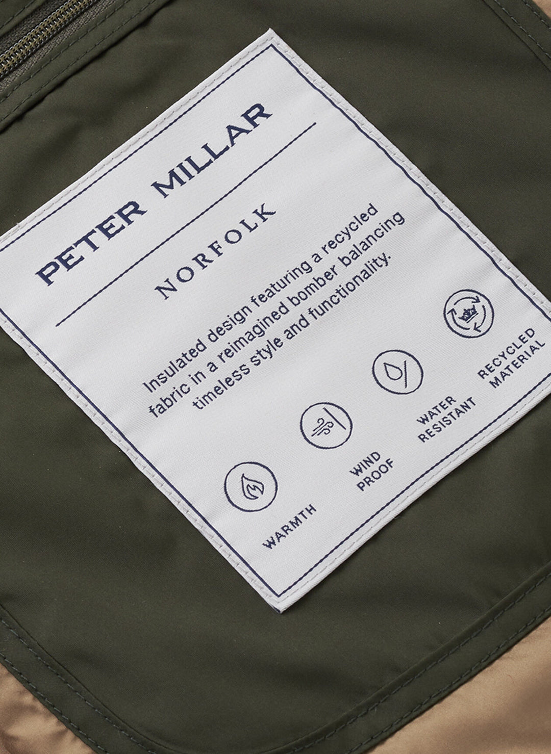 Peter Millar Norfolk Bomber: Dark Olive