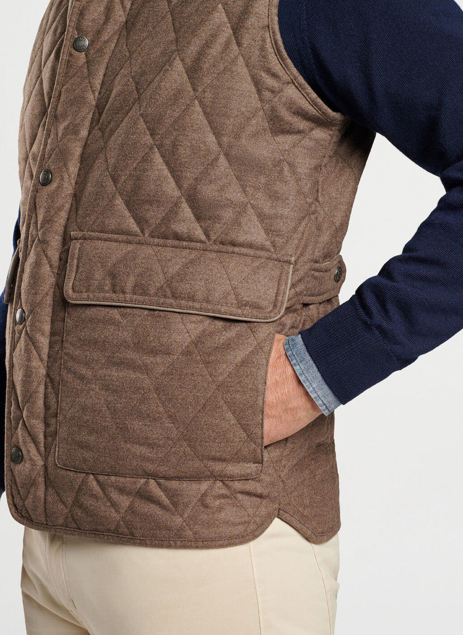 Peter Millar Essex Wool Vest: Rye