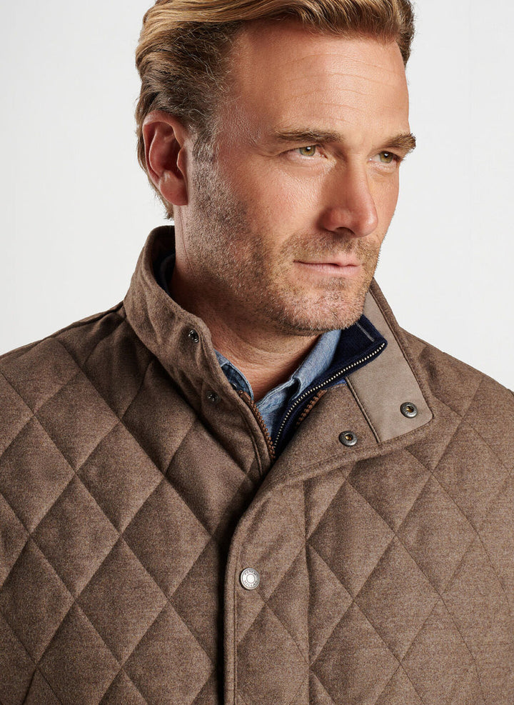 Peter Millar Essex Wool Vest: Rye