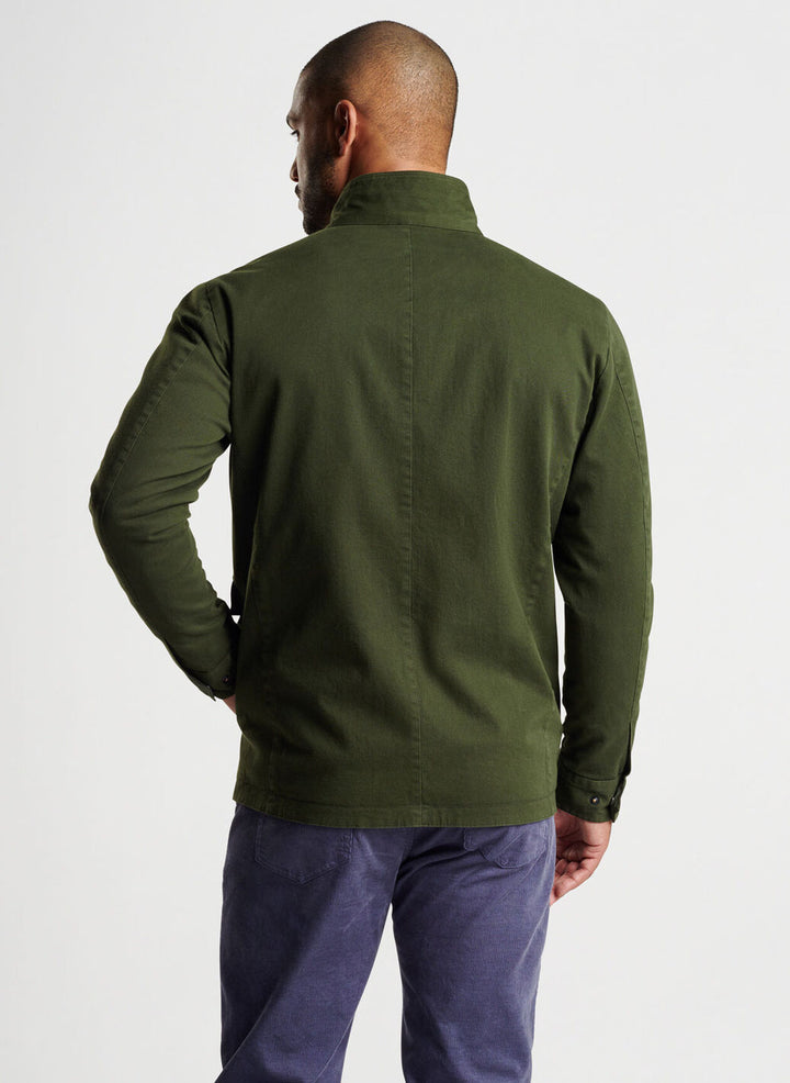 Peter Millar Stowe Reversible Safari Jacket: Dark Olive