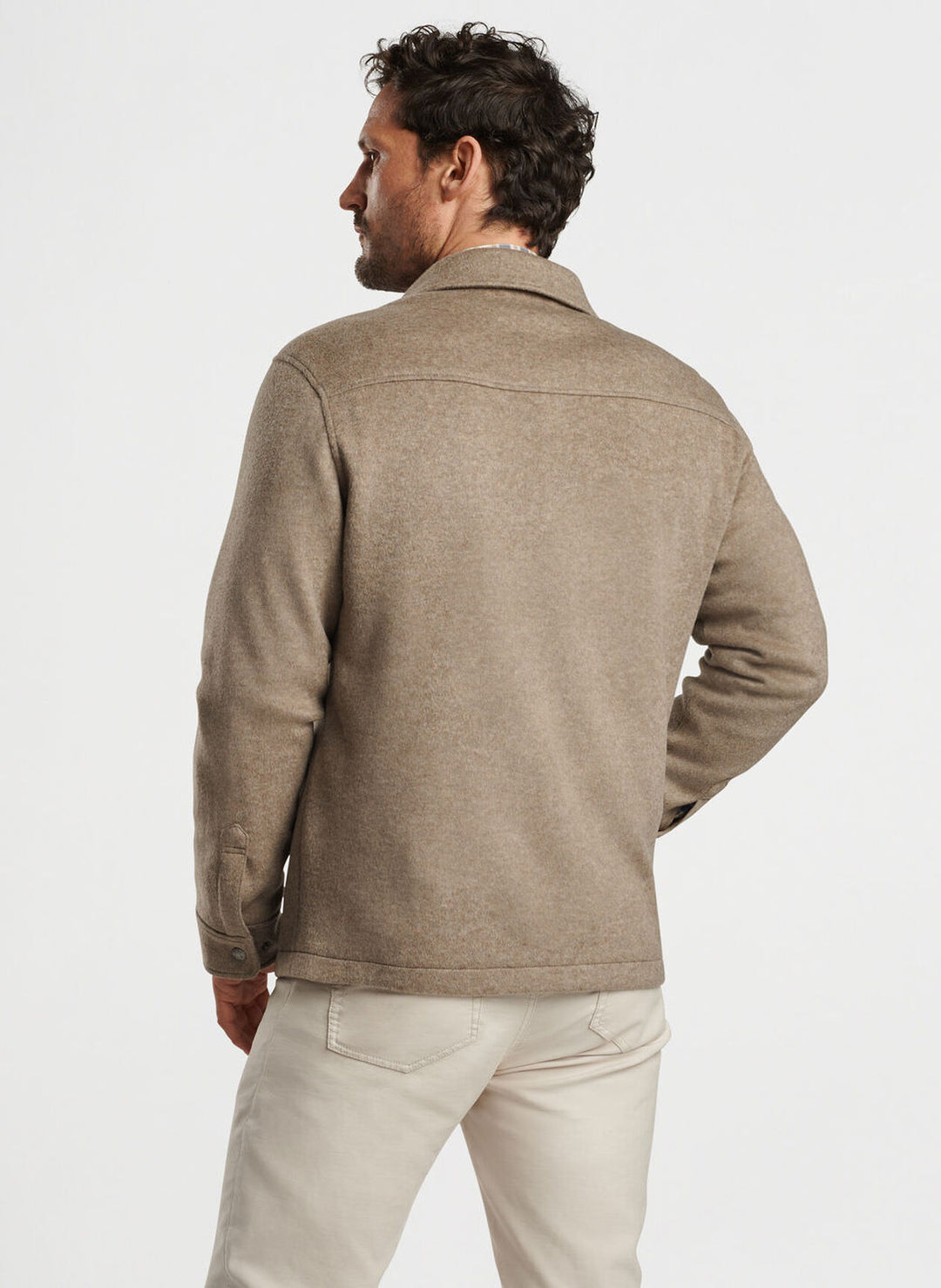 Peter Millar Crown Flex Fleece Shirt Jacket: Grain