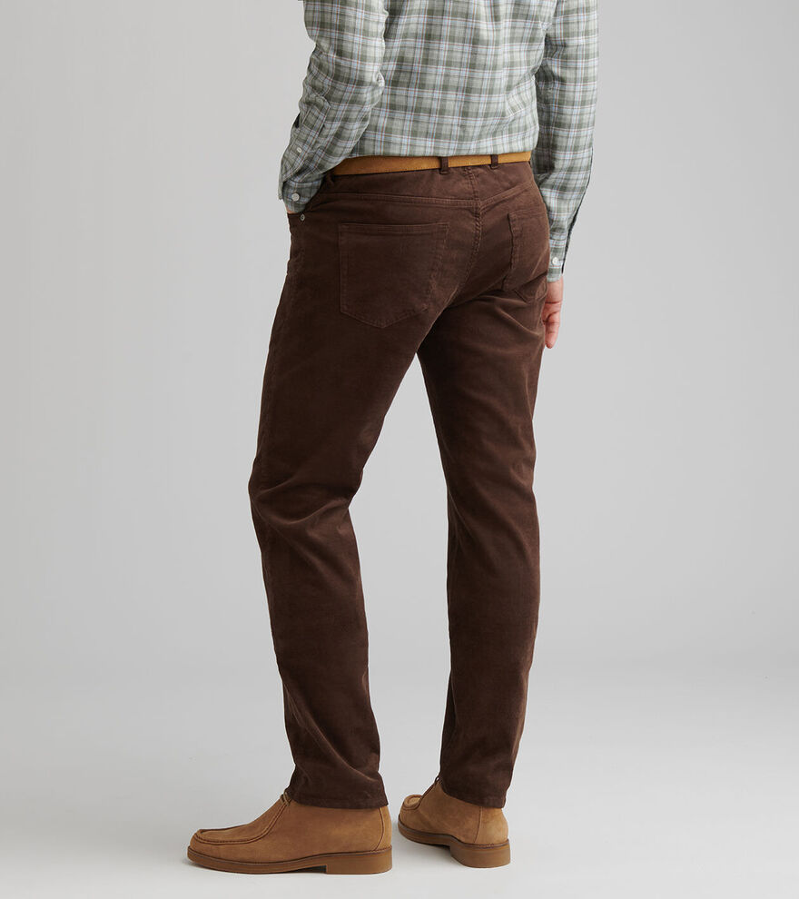 Peter Millar Superior Soft Corduroy Five-Pocket Pant: French Press