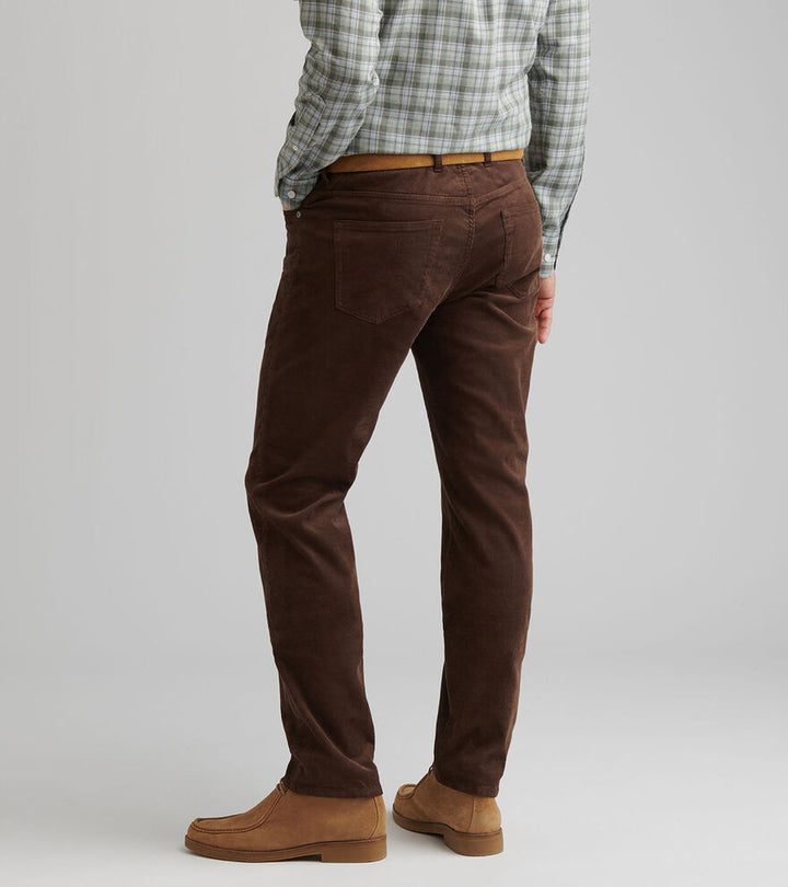 Peter Millar Superior Soft Corduroy Five-Pocket Pant: French Press