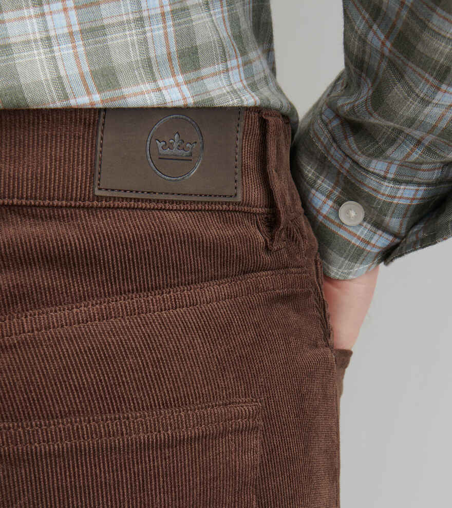 Peter Millar Superior Soft Corduroy Five-Pocket Pant: French Press