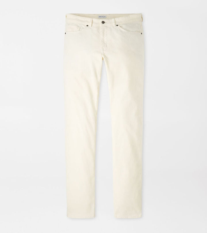 Peter Millar Superior Soft Corduroy Five-Pocket Pant: Ivory
