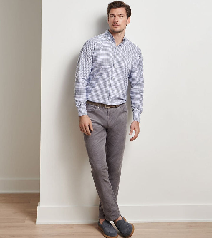 Peter Millar Superior Soft Corduroy Five-Pocket Pant: Oslo Grey