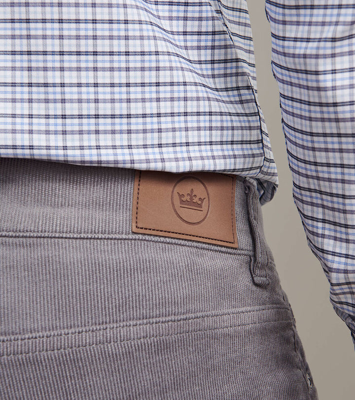 Peter Millar Superior Soft Corduroy Five-Pocket Pant: Oslo Grey