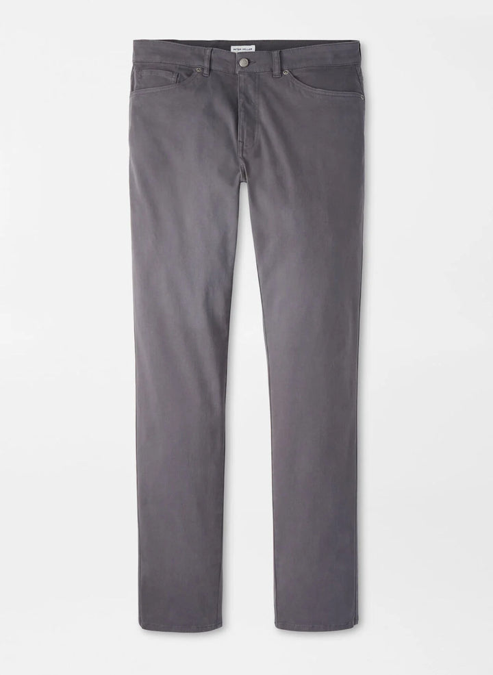 Peter Millar Signature Sateen Five-Pocket Pant: Iridium