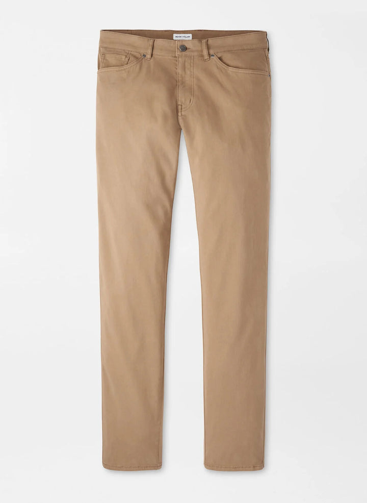 Peter Millar Signature Sateen Five-Pocket Pant: Rye