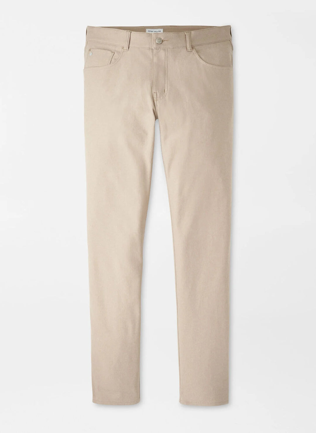Peter Millar Brevard Performance Flannel Five-Pocket Pant: Khaki