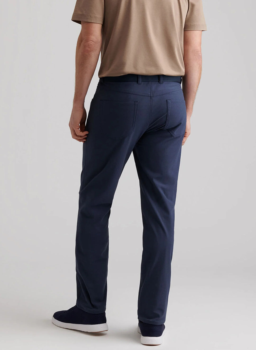Peter Millar Brevard Performance Flannel Five-Pocket Pant: Navy