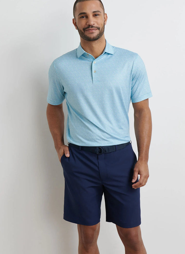 Peter Millar Costanzo Geo Performance Jersey Polo: Meadow