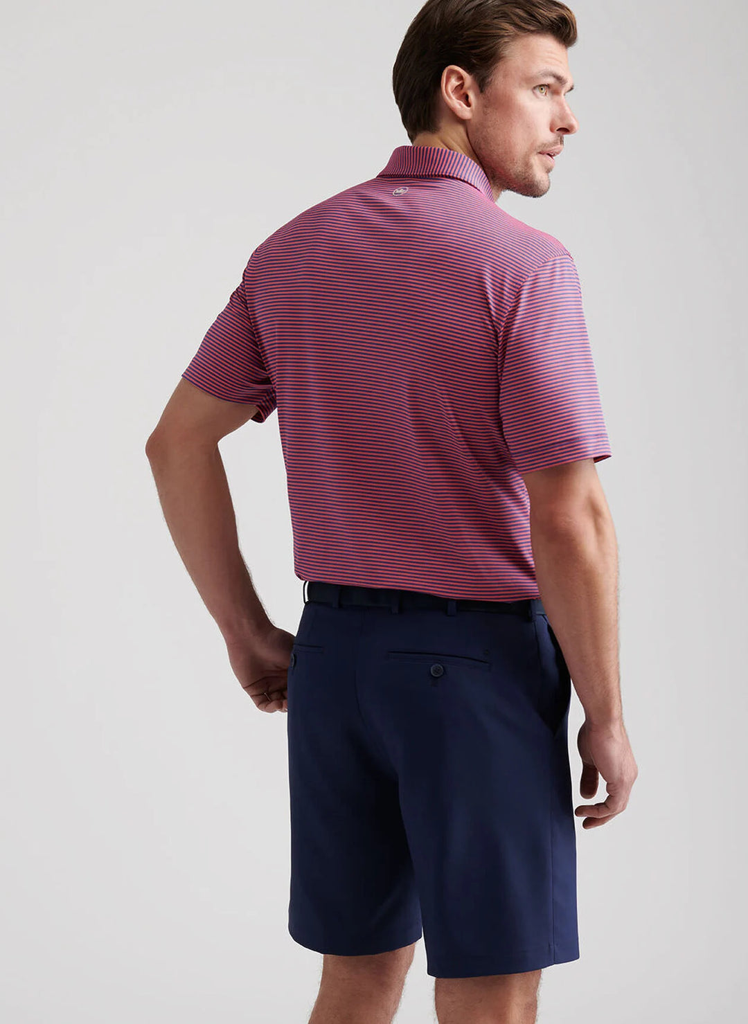 Peter Millar Hales Performance Jersey Polo: Sport Navy