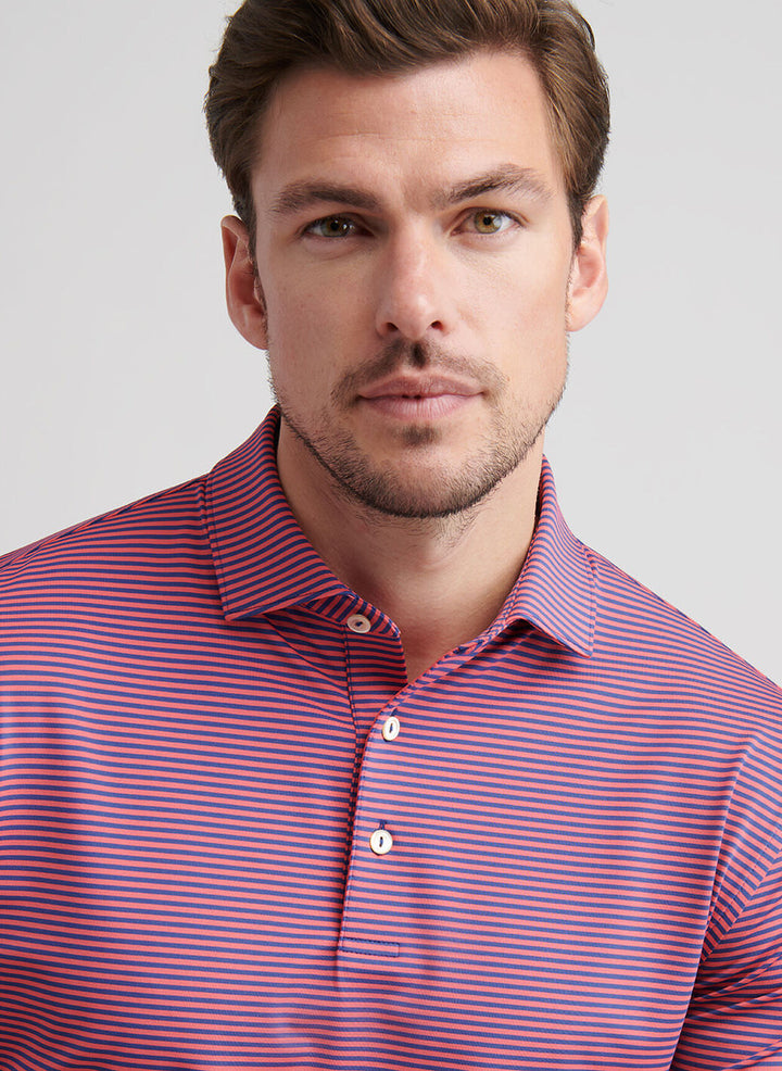 Peter Millar Hales Performance Jersey Polo: Sport Navy
