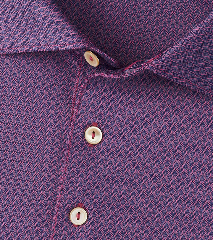 Peter Millar Abbott Performance Jersey Polo: Rosewood