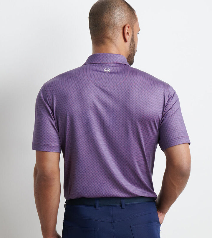 Peter Millar Abbott Performance Jersey Polo: Rosewood