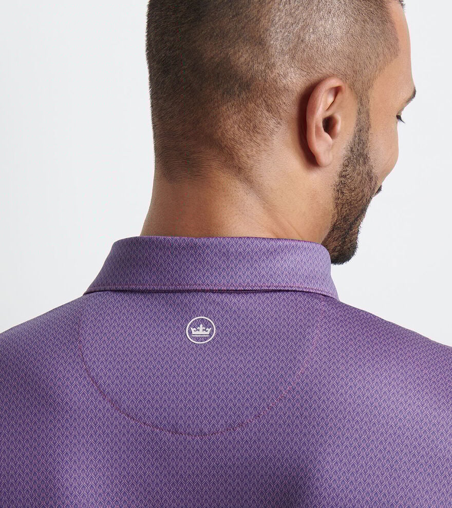Peter Millar Abbott Performance Jersey Polo: Rosewood