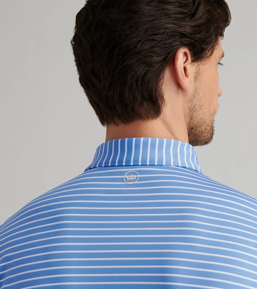 Peter Millar Dunnes Performance Jersey Polo "Lake Murray Dam Towers": Evening Tide