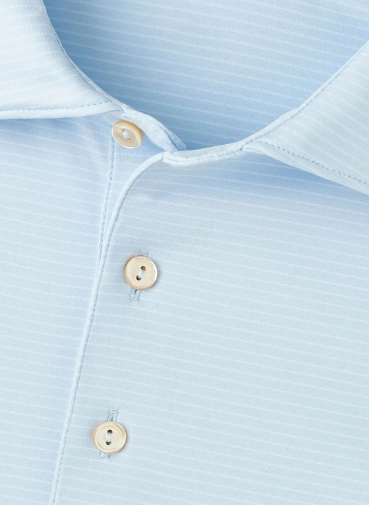 Peter Millar Highlands Performance Jersey Polo: Sky