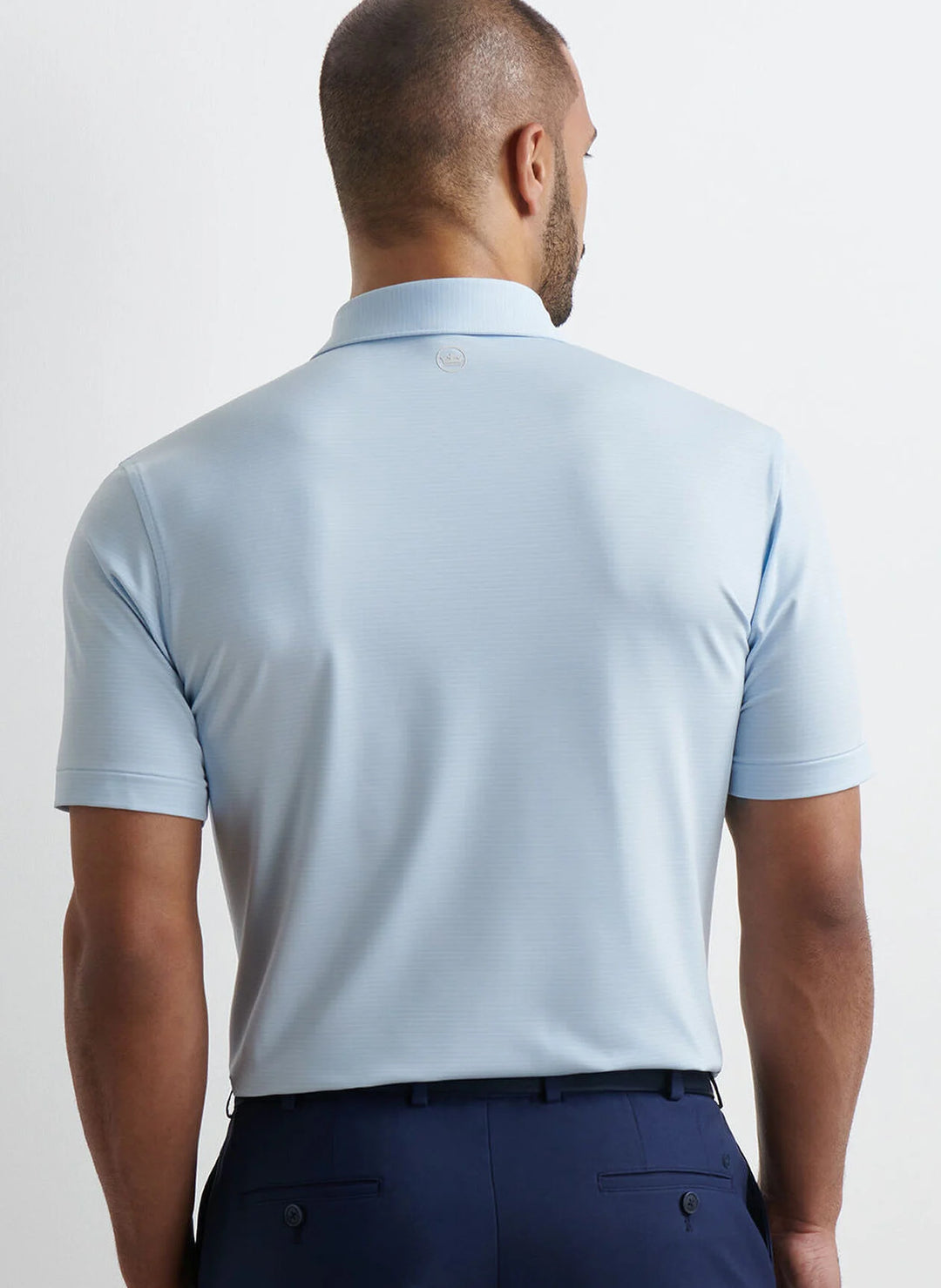 Peter Millar Highlands Performance Jersey Polo: Sky