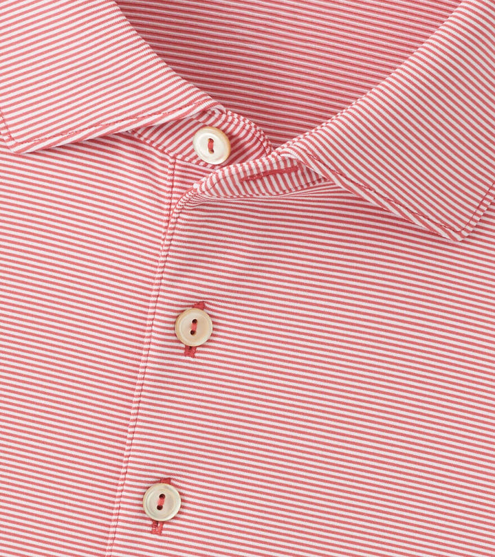 Peter Millar Jubilee Performance Jersey Polo: Tango Pink