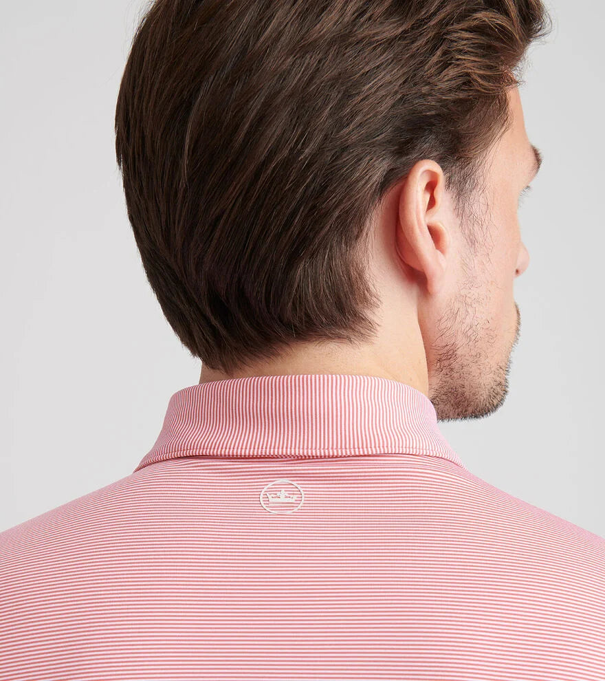 Peter Millar Jubilee Performance Jersey Polo: Tango Pink
