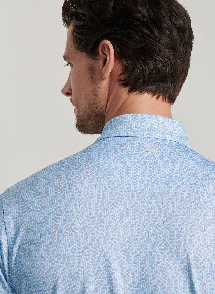 Peter Millar Oyster Shooter Performance Jersey Polo: White