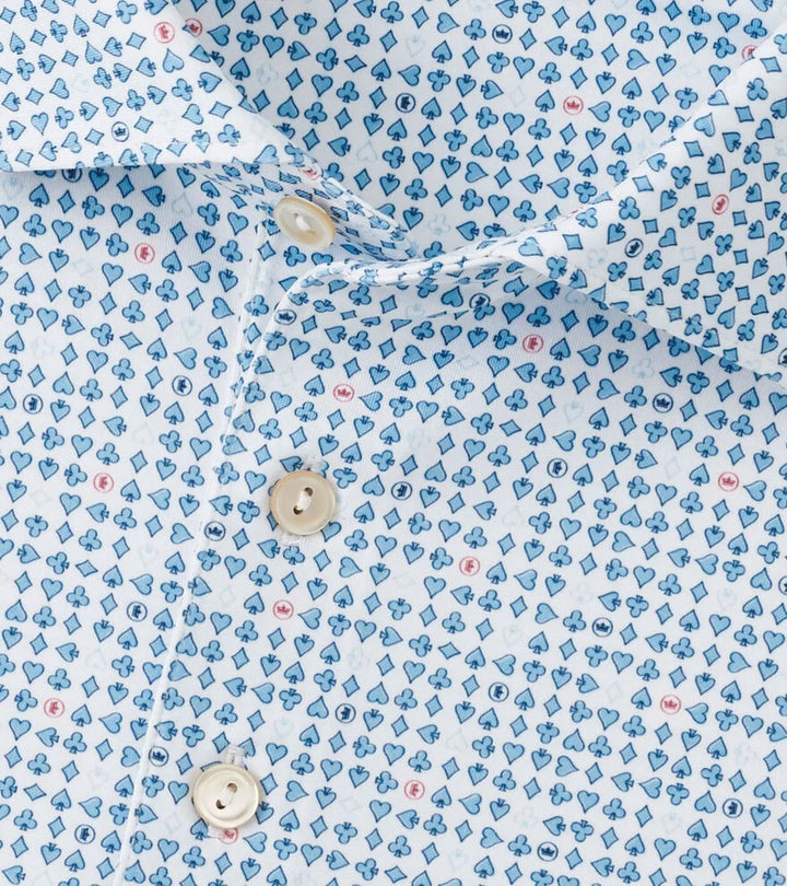 Peter Millar Ace of Spades Performance Jersey Polo: White