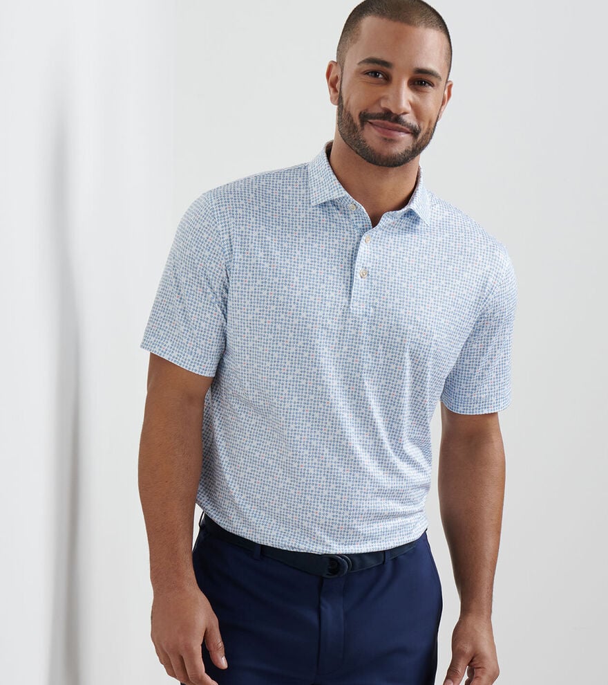 Peter Millar Ace of Spades Performance Jersey Polo: White