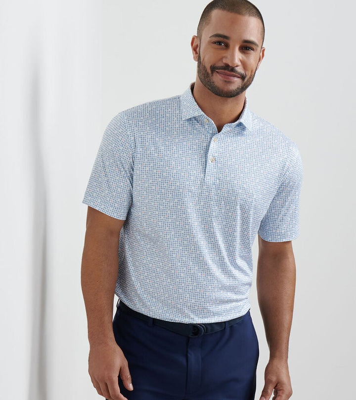 Peter Millar Ace of Spades Performance Jersey Polo: White