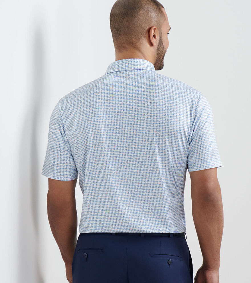Peter Millar Ace of Spades Performance Jersey Polo: White