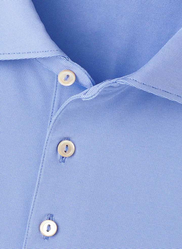 Peter Millar Holden Performance Jersey Polo: Seaside Blue