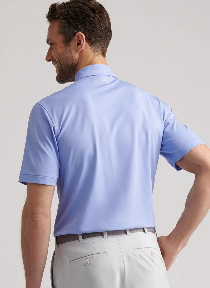 Peter Millar Holden Performance Jersey Polo: Seaside Blue