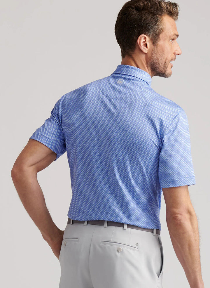 Peter Millar Oceana Rays Performance Jersey Polo: Seaside Blue