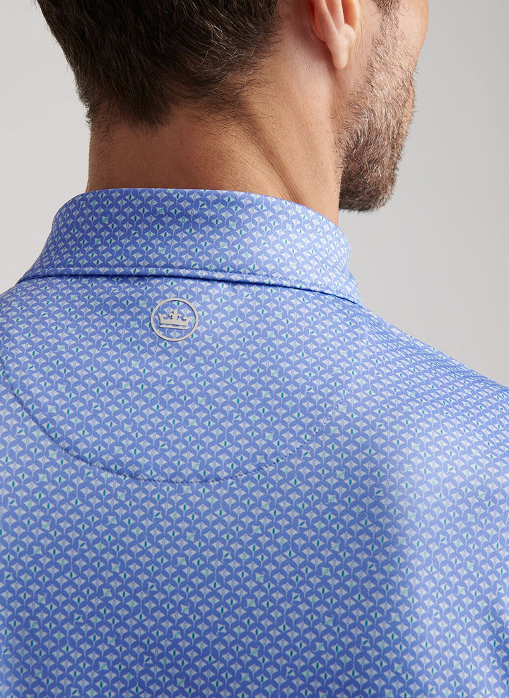 Peter Millar Oceana Rays Performance Jersey Polo: Seaside Blue