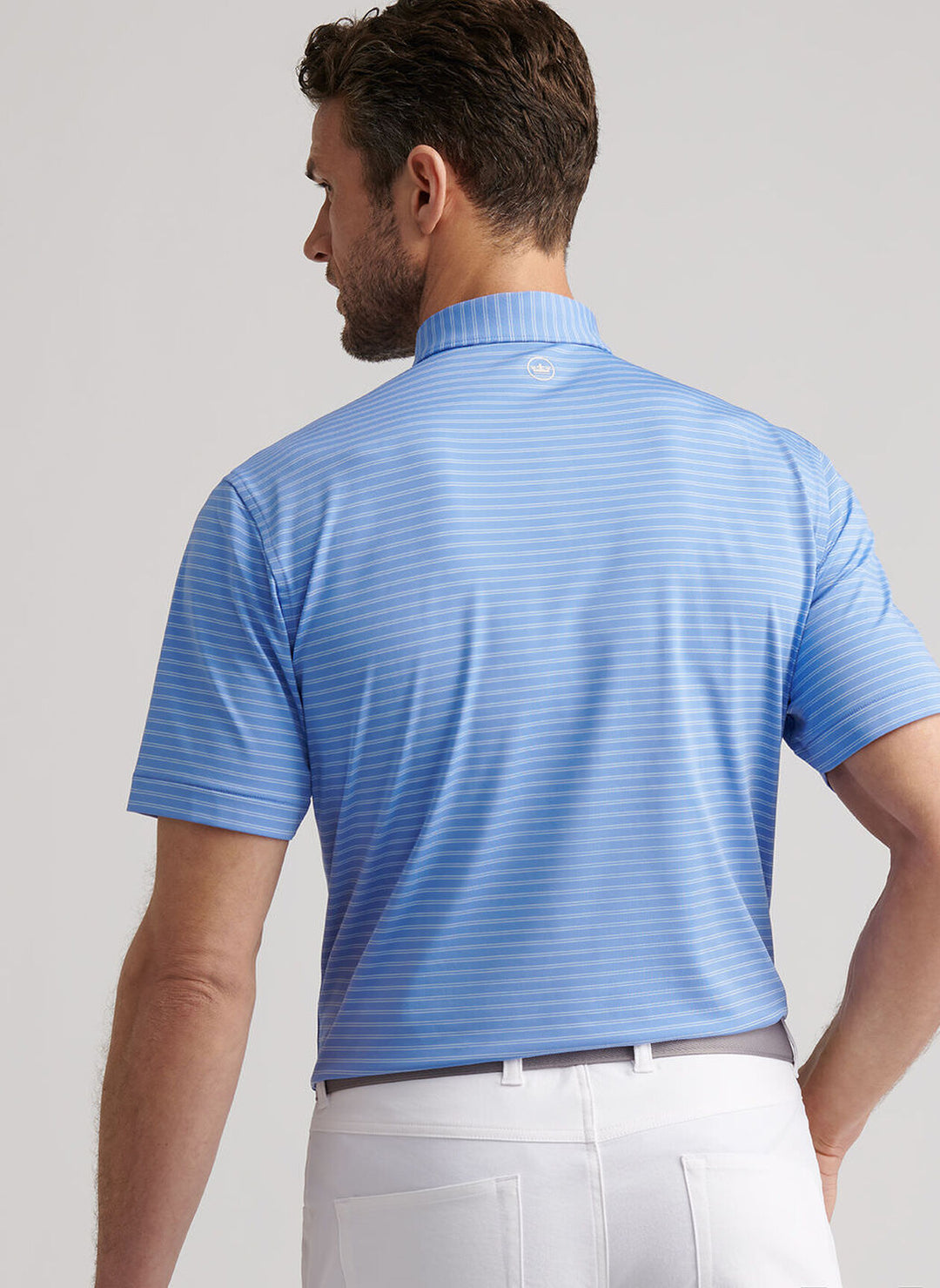 Peter Millar Eden Performance Jersey Polo: Seaside Blue