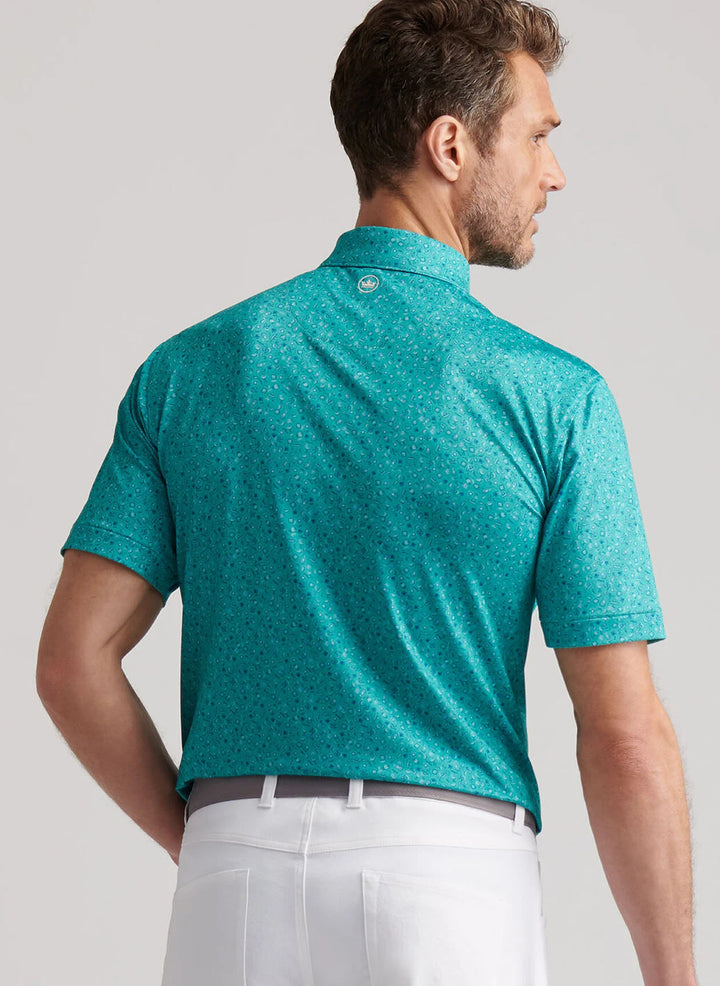 Peter Millar Day of the Dead Performance Jersey Polo: Meadow