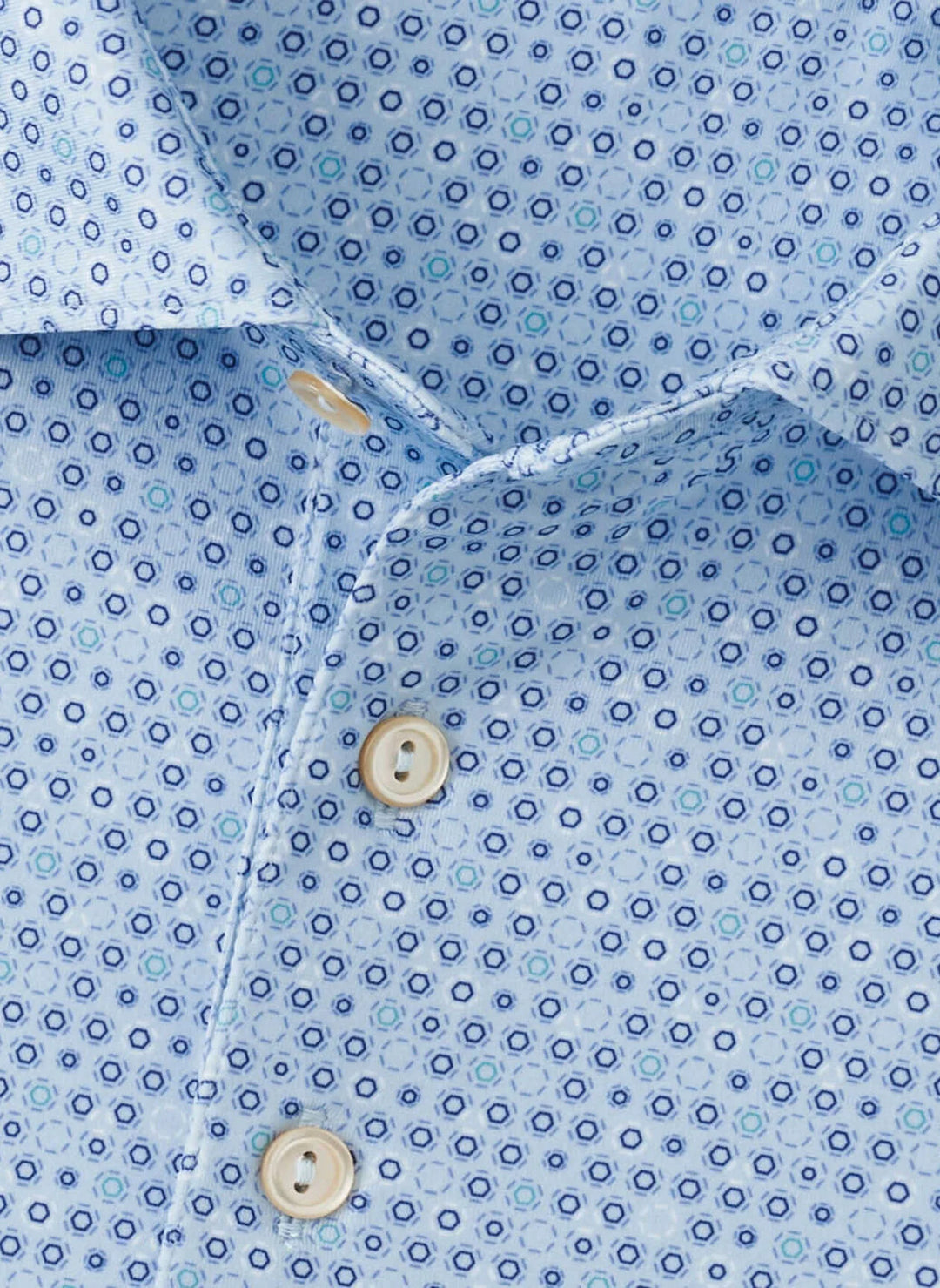 Peter Millar Ferdinand Performance Jersey Polo: Sky