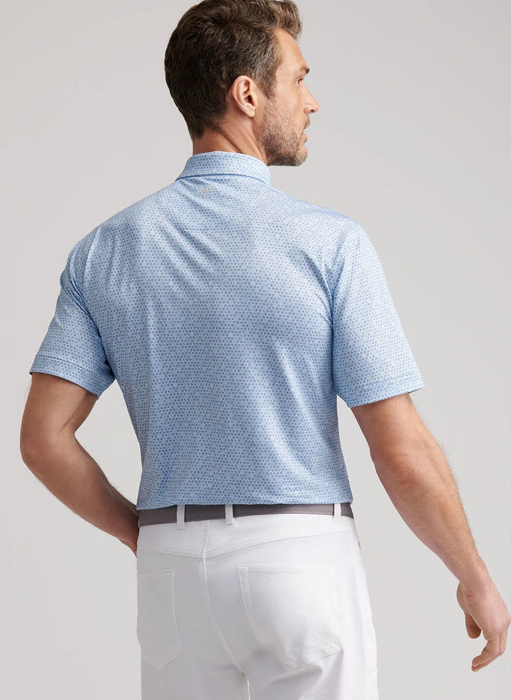 Peter Millar Ferdinand Performance Jersey Polo: Sky